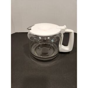 Krups 10 Cup Replacement Carafe White Handle and Lid